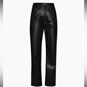 90’s recycled leather pinch waist jeans AGOLDE